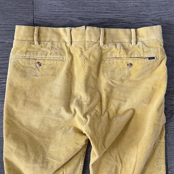 🌼POLO RAULPH LAUREN🌼 Men's Mustard Yellow Corduroy Pants, Size 32/30 - Picture 8 of 8
